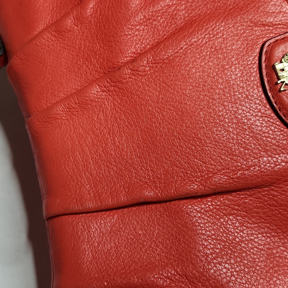 #203 COACH Orange Leather Anabelle Saddle Bag. Preloved Item Sold As Is - Picture 6 of 6